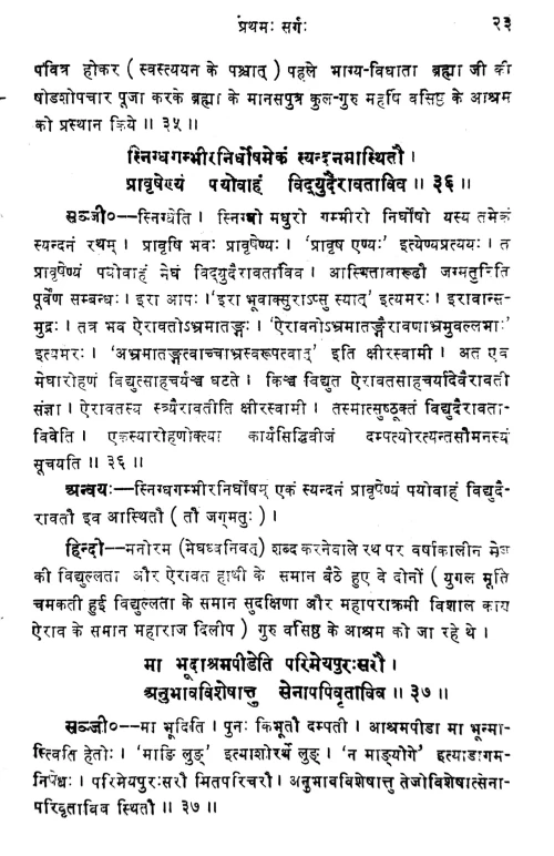 Raghuvamsa Mahakavyam ( KSS 44)